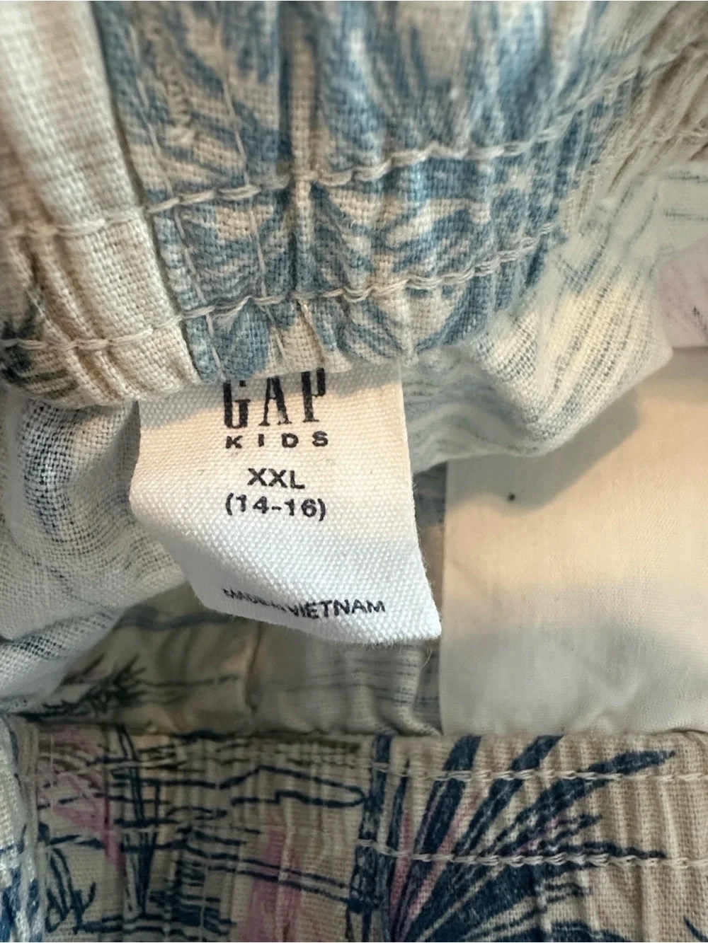 Gap boy  White Tropical Print Shorts